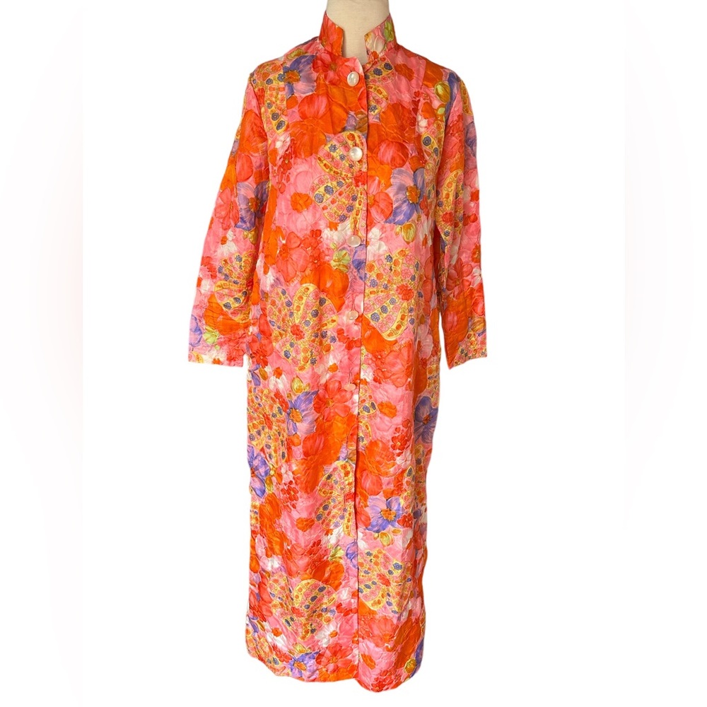 COPY - Vintage Jean Atkins hostess coat Large